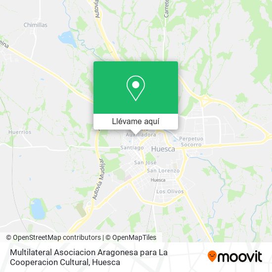 Mapa Multilateral Asociacion Aragonesa para La Cooperacion Cultural