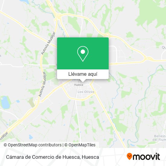 Mapa Cámara de Comercio de Huesca