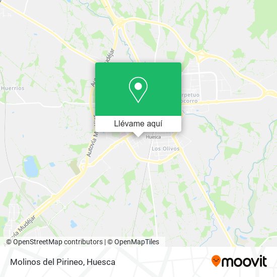 Mapa Molinos del Pirineo