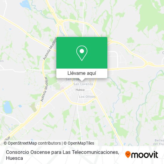 Mapa Consorcio Oscense para Las Telecomunicaciones