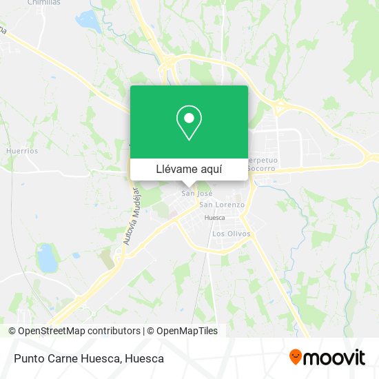 Mapa Punto Carne Huesca