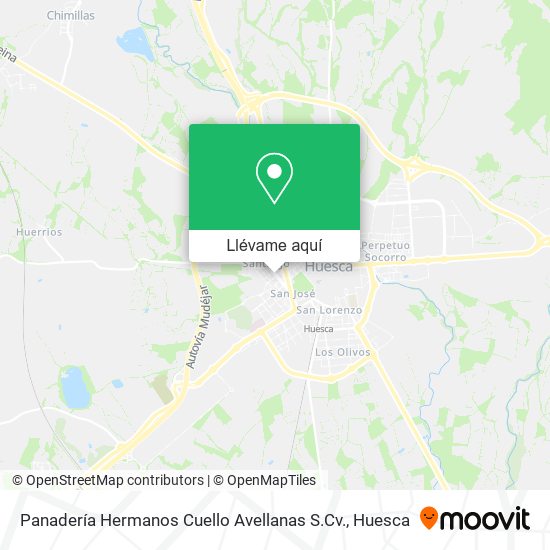 Mapa Panadería Hermanos Cuello Avellanas S.Cv.