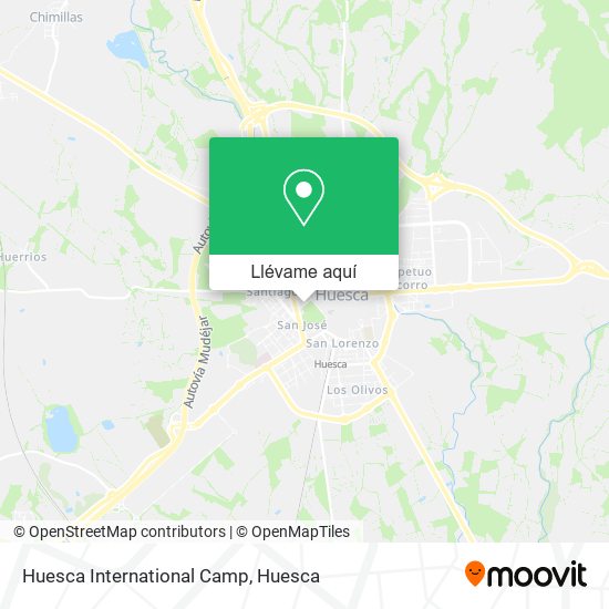Mapa Huesca International Camp