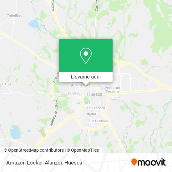 Mapa Amazon Locker-Alanzor