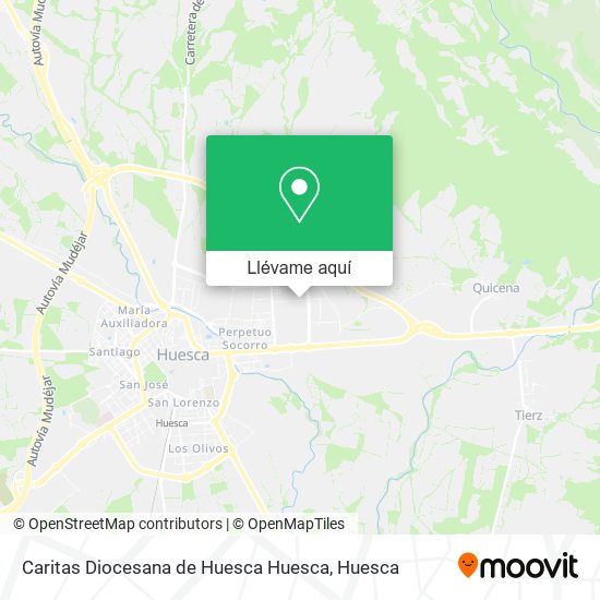 Mapa Caritas Diocesana de Huesca Huesca