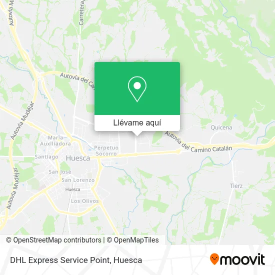 Mapa DHL Express Service Point