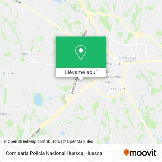 Mapa Comisaría Policia Nacional Huesca