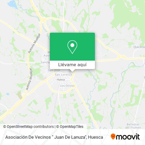 Mapa Asociación De Vecinos " Juan De Lanuza"