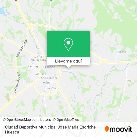 Mapa Ciudad Deportiva Municipal José Maria Escriche