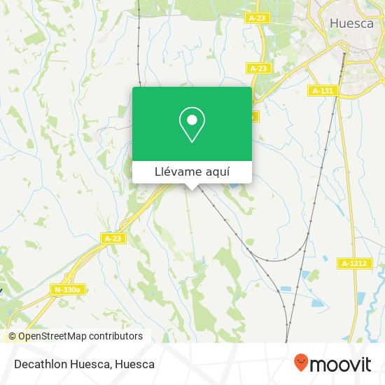 Mapa Decathlon Huesca