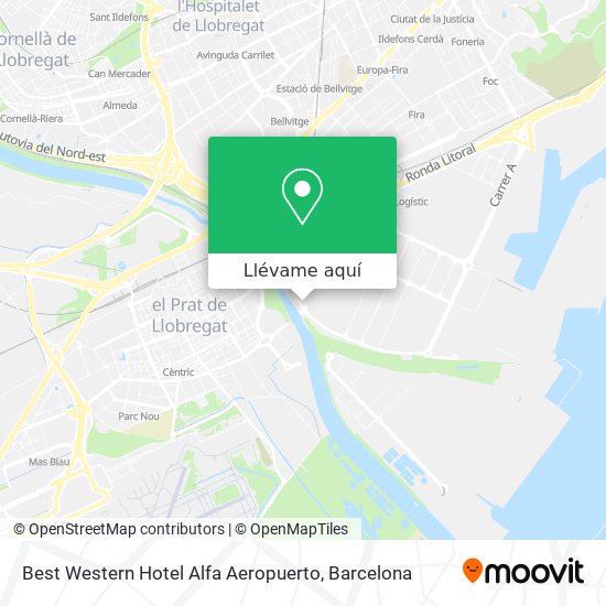 Mapa Best Western Hotel Alfa Aeropuerto