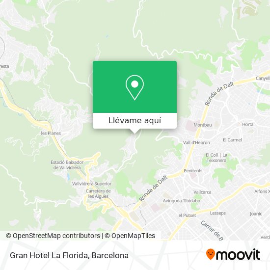 Mapa Gran Hotel La Florida