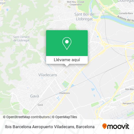 Mapa Ibis Barcelona Aeropuerto Viladecans