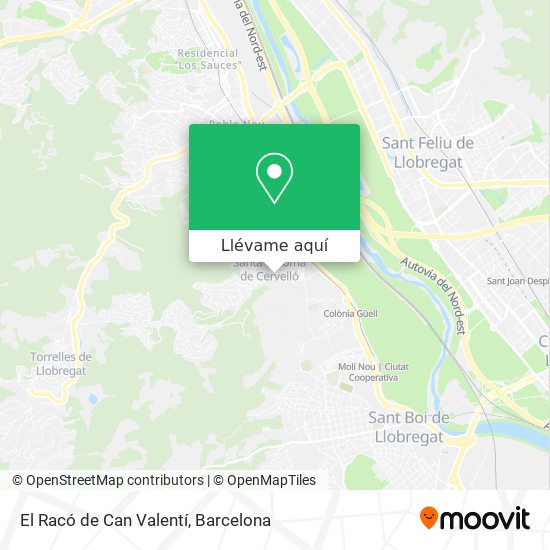 Mapa El Racó de Can Valentí