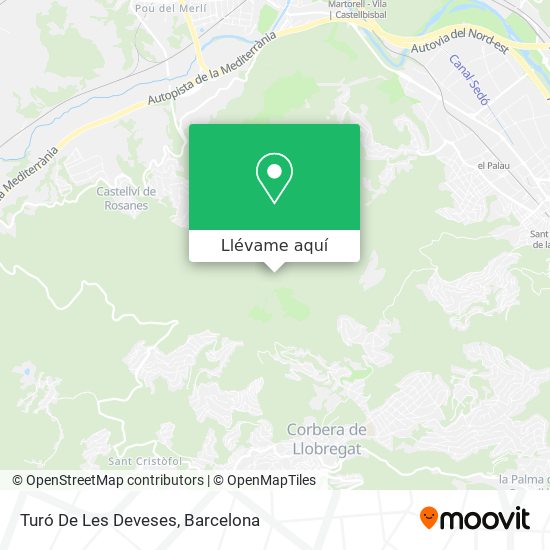 Mapa Turó De Les Deveses