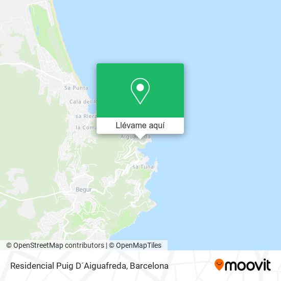 Mapa Residencial Puig D´Aiguafreda