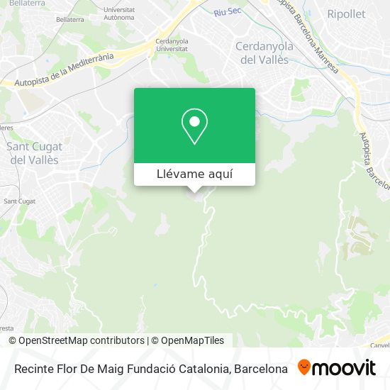 Mapa Recinte Flor De Maig Fundació Catalonia