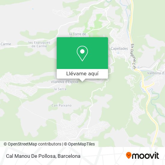 Mapa Cal Manou De Pollosa