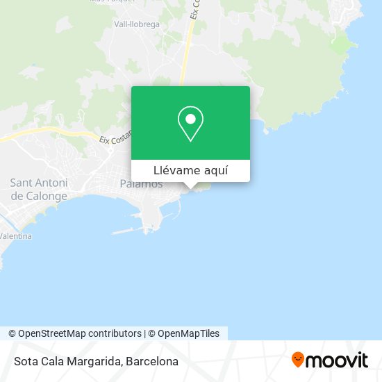 Mapa Sota Cala Margarida