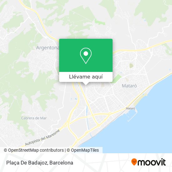 Mapa Plaça De Badajoz