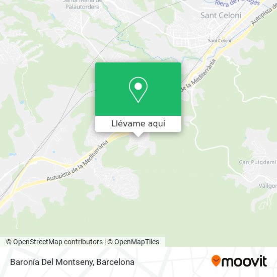 Mapa Baronía Del Montseny