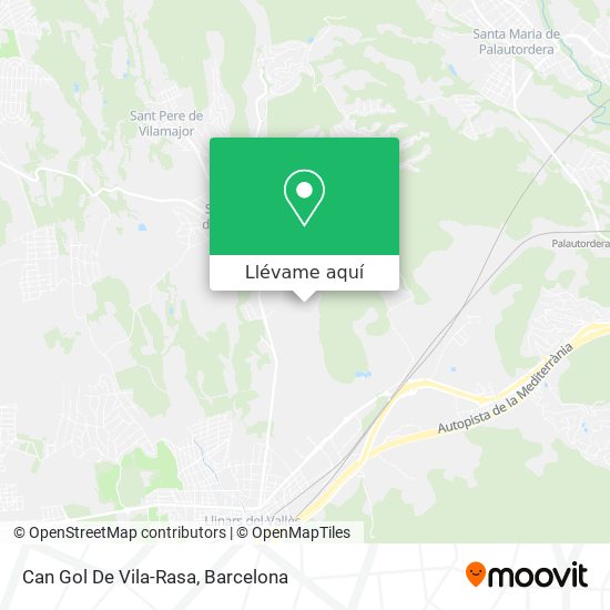 Mapa Can Gol De Vila-Rasa