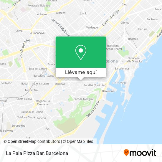 Mapa La Pala Pizza Bar