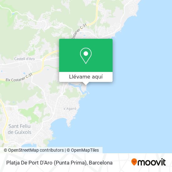 Mapa Platja De Port D'Aro (Punta Prima)