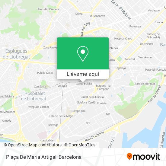 Mapa Plaça De Maria Artigal