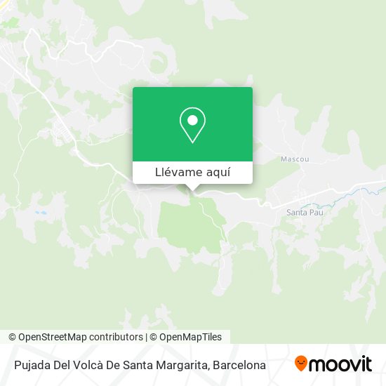 Mapa Pujada Del Volcà De Santa Margarita
