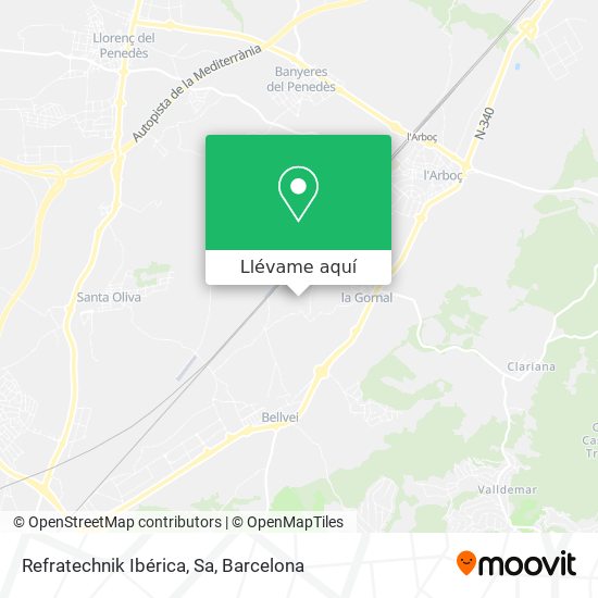 Mapa Refratechnik Ibérica, Sa
