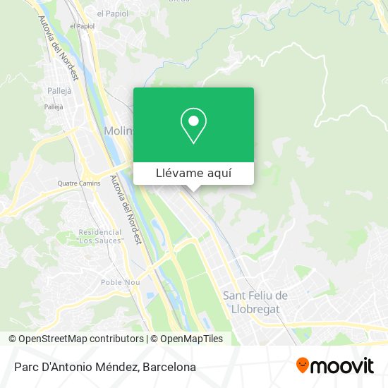 Mapa Parc D'Antonio Méndez