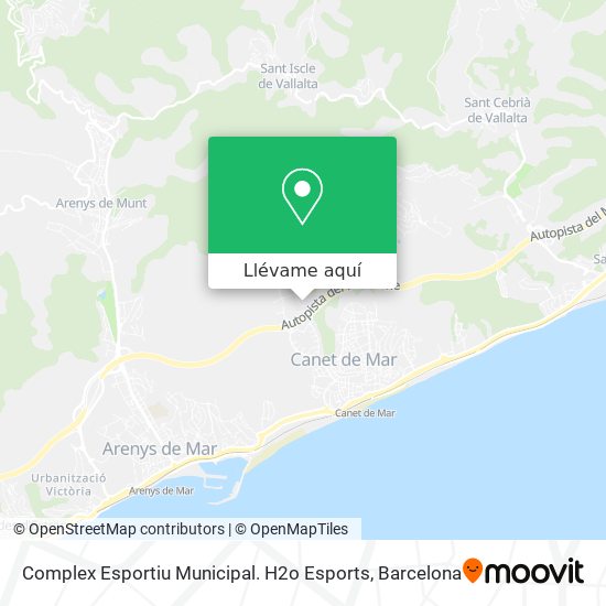 Mapa Complex Esportiu Municipal. H2o Esports