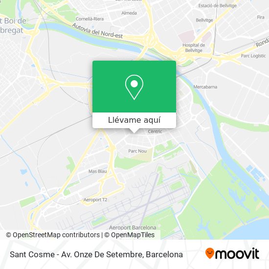 Mapa Sant Cosme - Av. Onze De Setembre