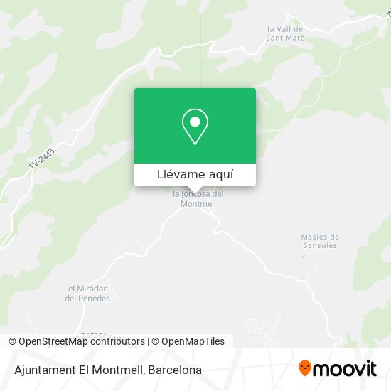 Mapa Ajuntament El Montmell