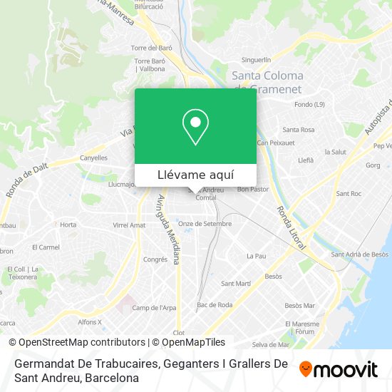 Mapa Germandat De Trabucaires, Geganters I Grallers De Sant Andreu