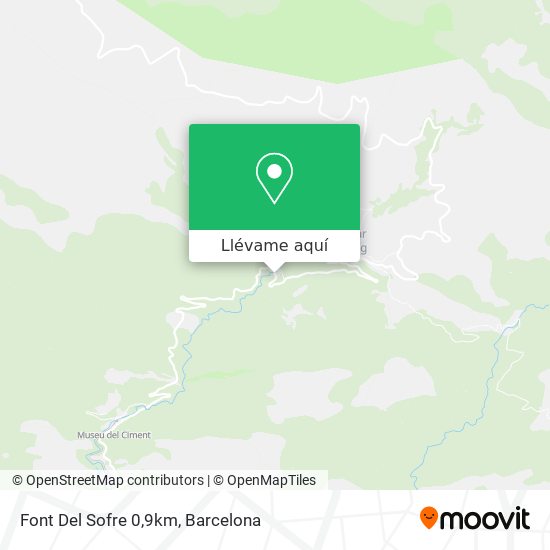 Mapa Font Del Sofre 0,9km