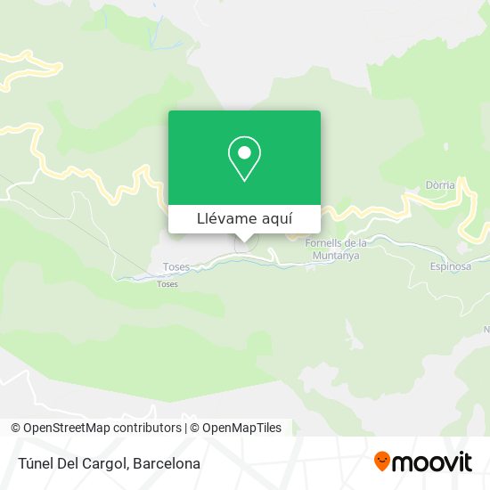 Mapa Túnel Del Cargol