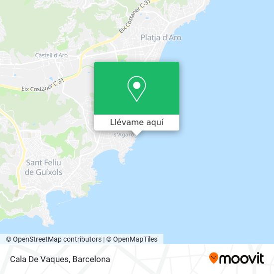 Mapa Cala De Vaques