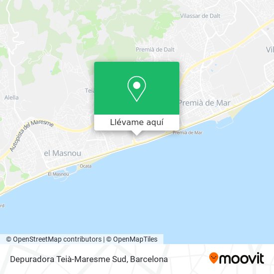 Mapa Depuradora Teià-Maresme Sud