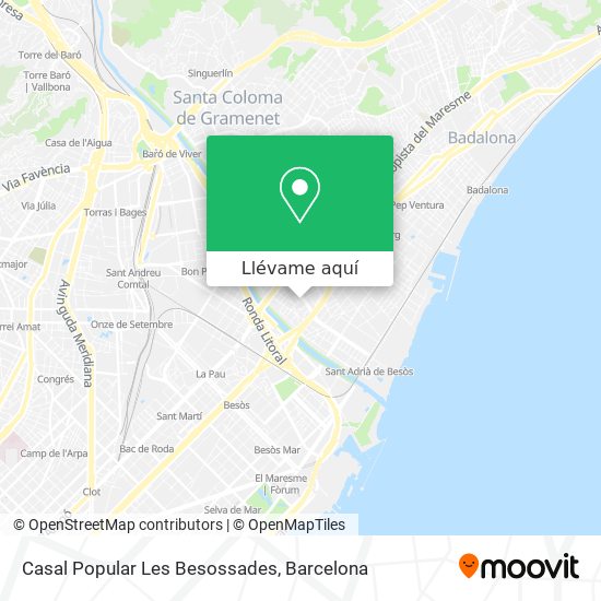 Mapa Casal Popular Les Besossades