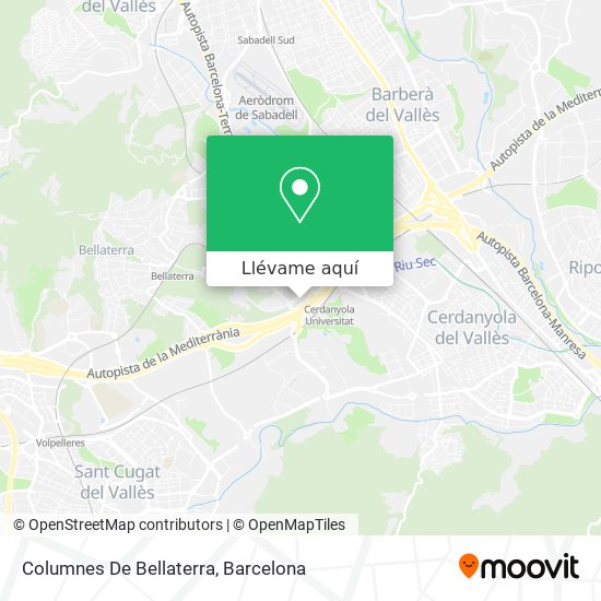 Mapa Columnes De Bellaterra