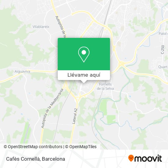 Mapa Cafès Cornellà