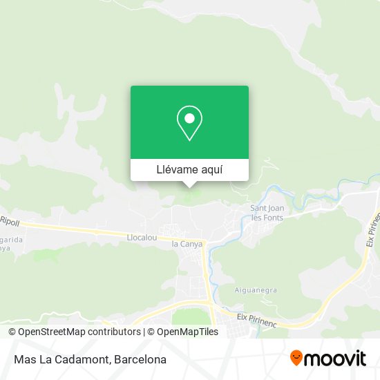 Mapa Mas La Cadamont