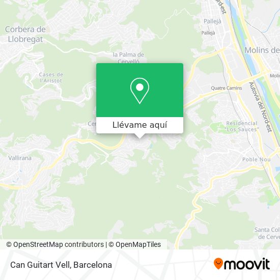 Mapa Can Guitart Vell