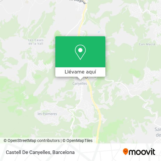 Mapa Castell De Canyelles