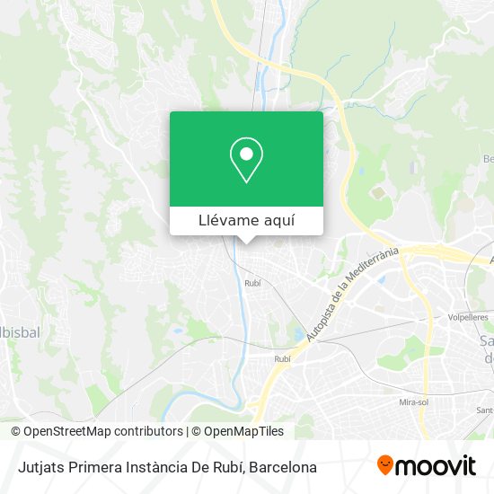 Mapa Jutjats Primera Instància De Rubí