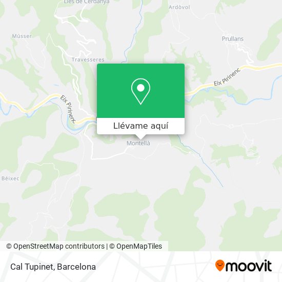 Mapa Cal Tupinet