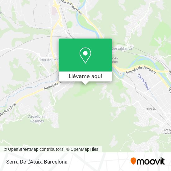 Mapa Serra De L'Ataix