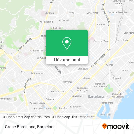 Mapa Grace Barcelona
